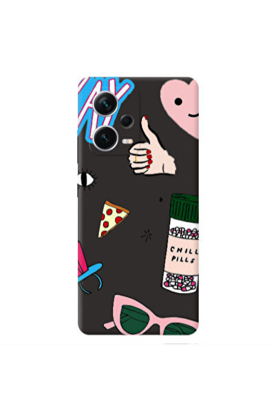Other Xiaomi Poco X5 Chill Black Colored Silicone TPU Θήκη