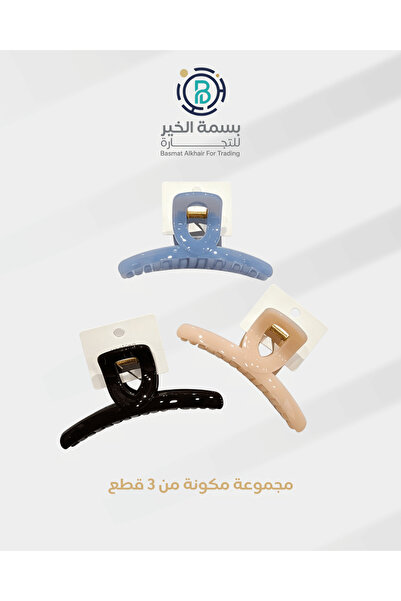 basmh 3pcs hair snaps set multi-shaped and colorful snap hair clips