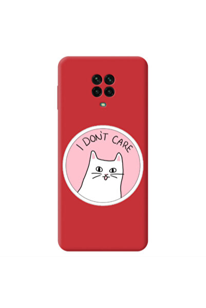 Other Xiaomi Redmi Note 9 Pro I dont Care Red Colored Silicone TPU Θήκη