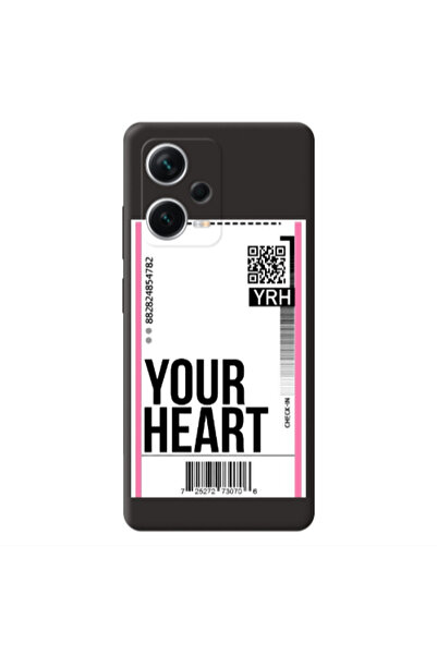 Other Xiaomi Poco X5 Your Heart YRH Black Colored Silicone TPU Θήκη