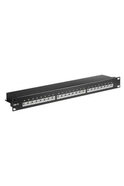goobay Θωρακισμένο Πάνελ Διανομής για Rack 19 " με 24 Θύρες Μαύρο Κωδικός: 21345
