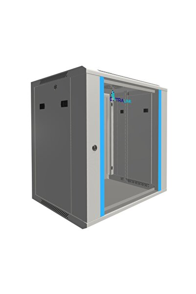 Extralink 12U 600x450 Gri |   Dulap rack |   montat pe perete