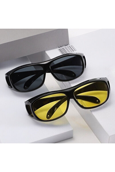 Choice 2pcs by 1/2pcs Unisex Wrap-around Night Vision Driving Sunglasses, Ant...
