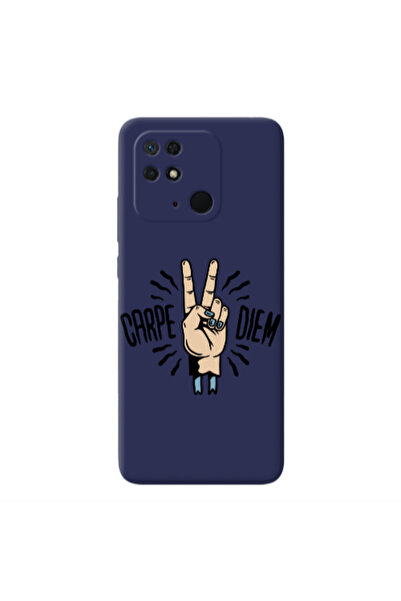 Other Xiaomi Redmi 10C Carpe Two Diem Dark blue Colored Silicone TPU Θήκη