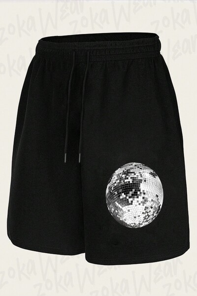 ZOKAWEAR Σορτς Unisex με στάμπα σε σχέδιο Mirrorball