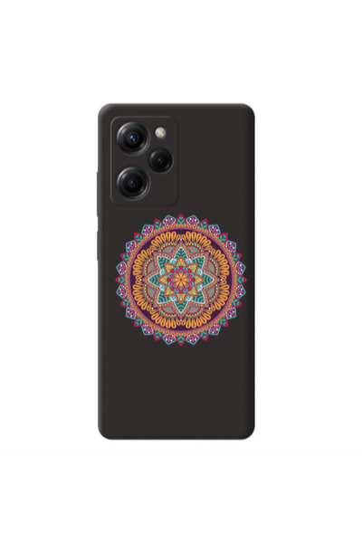 Other Xiaomi Poco X5 Pro Mandala D102 Black Colored Silicone TPU Θήκη