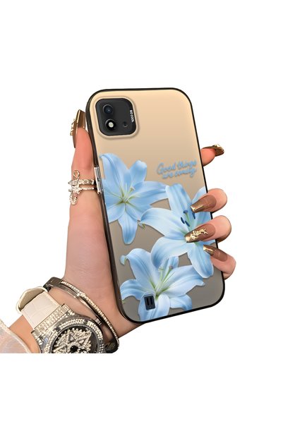 Hontinga Realme C11 2021 Compatible Silicone Edge Hard Back Case Couple Phone...