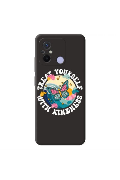 Other Xiaomi Redmi 12C Kindless Yourself Black Colored Silicone TPU Θήκη