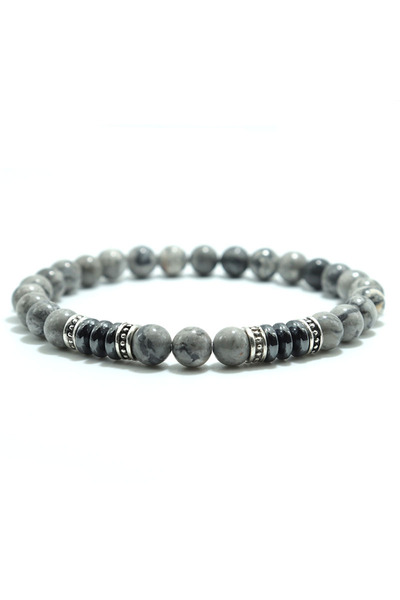 Choice8 Map Stone Simple Natural Stone Bracelet Men 6mm Sodalite Turquoises T...