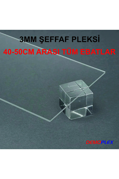 3MM TRANSPARENT PLEXIGLASS (ALL SIZES BETWEEN 40-50CM) | 3MM TRANSPARENT PLEXIGLASS