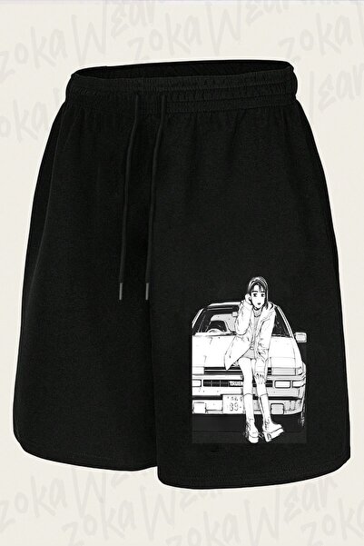 ZOKAWEAR Unisex Initial D Natsuki Drift Touge Design Printed Shorts