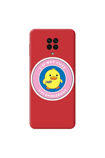 Other Xiaomi Redmi Note 9 Pro I m dangerus Red Colored Silicone TPU Θήκη