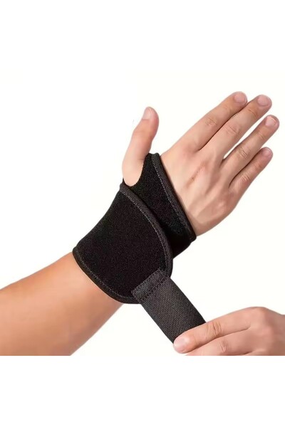 Choice One Size Black Adjustable Gloves Brace for Women & Men Support Wrap St...