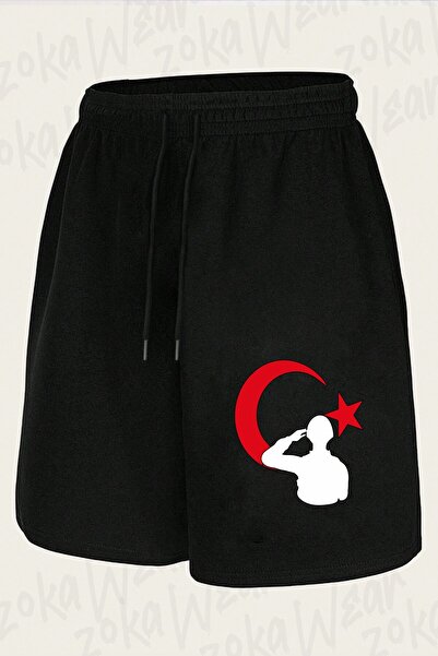 ZOKAWEAR Unisex Turkish Military V2 Design Printed Shorts