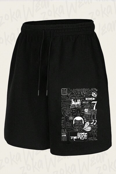 ZOKAWEAR Unisex Arctic Monkeys Anticipation Design Printed Shorts