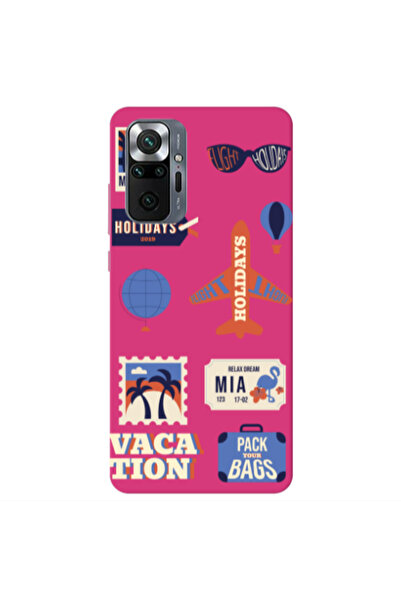 Other Xiaomi Redmi Note 10 Pro 4G Vacation Fuchsia Colored Silicone TPU Θήκη