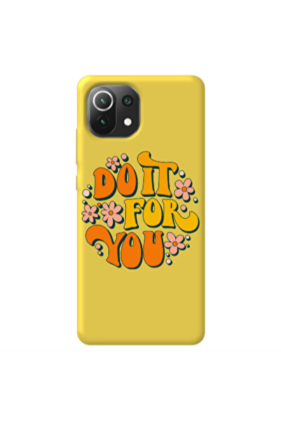 Other Xiaomi Mi 11 Lite Do it For You Yellow Colored Silicone TPU Θήκη