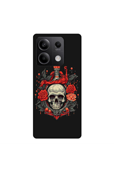 Other Xiaomi Redmi Note 13 5G Flower head Black Colored Silicone TPU Θήκη