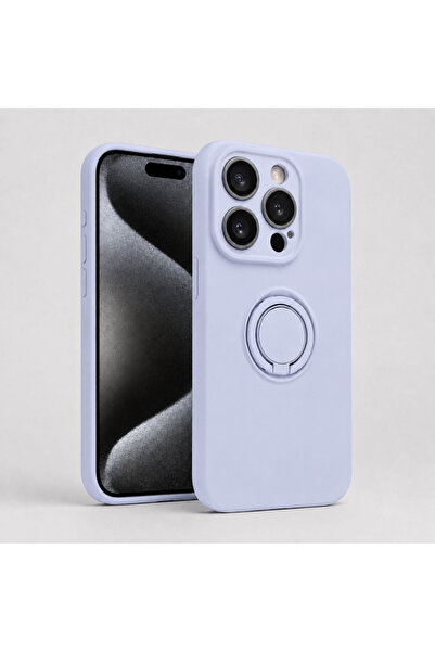 ZetGSM Husă pentru iPhone 16 Pro Max din silicon, cu inel de prindere și prot...
