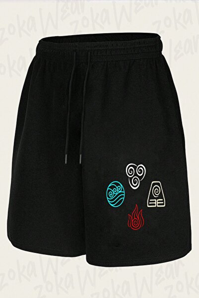 ZOKAWEAR Unisex Symbols Avatar the Last Airbender Design Printed Shorts