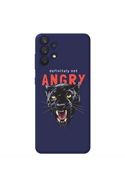 Other Samsung A32 4G Pointed teeth Dark blue Colored Silicone TPU Θήκη