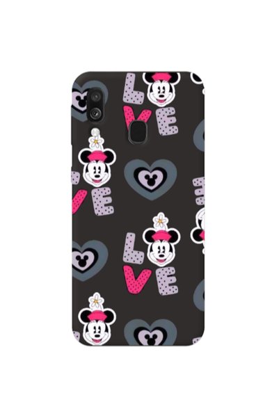 Other Samsung A40 Minnie Black Colored Silicone TPU Θήκη