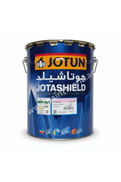 Jotun JOTASHIELD TEX MEDIUM WHITE 18 L – MEDIUM TEXTURED WALL PAINT PURE ACRY...
