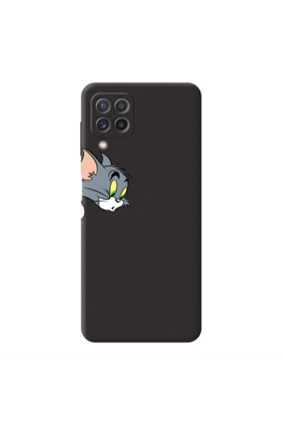 Other Samsung A22 4G Tom 1 Black Colored Silicone TPU Θήκη