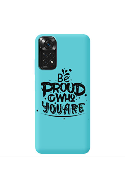 Other Xiaomi Redmi Note 11 4G Be proud of who you are Turquoise Colored Silic...