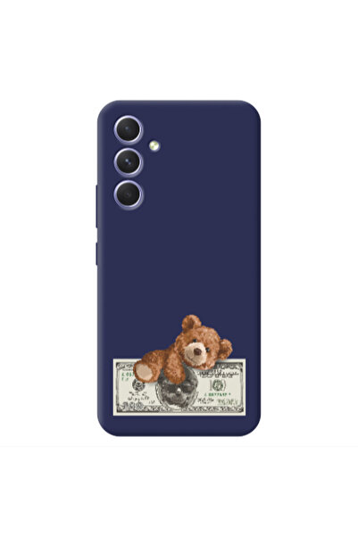 Other Samsung A54 Money Style Dark blue Colored Silicone TPU Θήκη