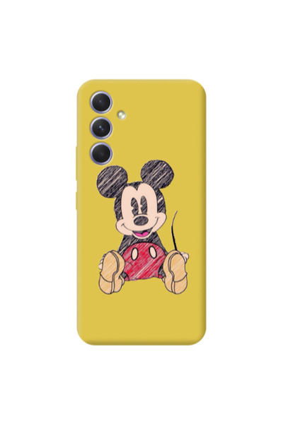 Other Samsung A56 Mickey mouse 2 Yellow Colored Silicone TPU Θήκη