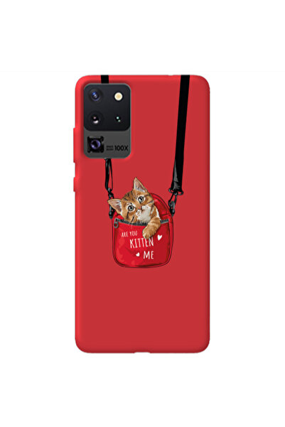 Other Samsung S20 Ultra Are you kitten Red Colored Silicone TPU Θήκη