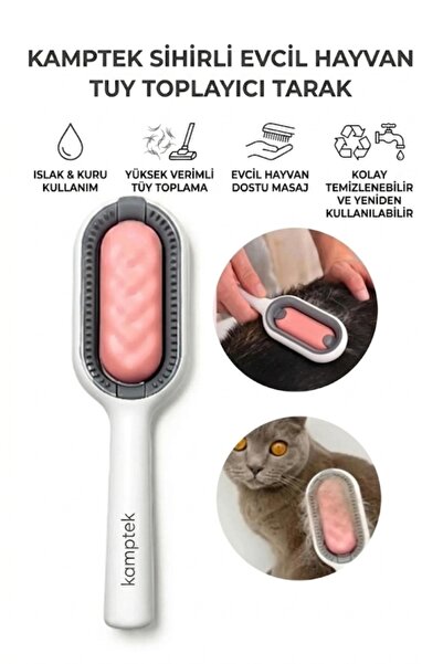kamptek kamp teknolojisi Pet Hair Collector Cat Dog Hair Cleaning Brush Pract...