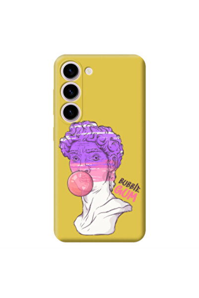 Other Samsung S23 Pin Bubble Yellow Colored Silicone TPU Θήκη