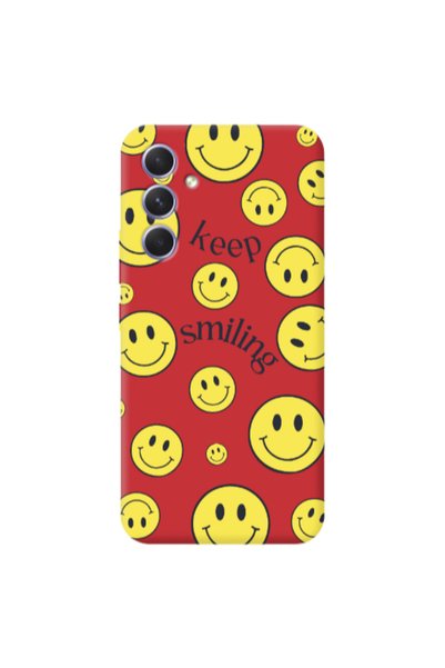 Other Samsung A26 Keep Smiling Red Colored Silicone TPU Θήκη