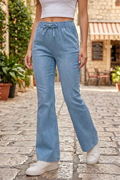 TOFİSA İspanyol Paça Kot Pantolon Buz Mavi - 28575-BUZ-MAVI