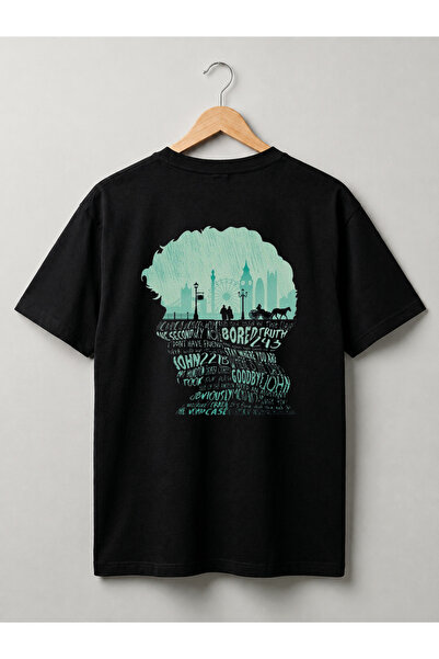 Grafftee Clothing Tricou din bumbac supradimensionat unisex, cu design Sherlo...
