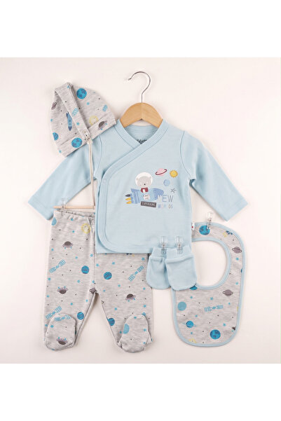 Mother Love 100% Organic Cotton 5-Piece Hospital-Issued Newborn Baby Clothing...
