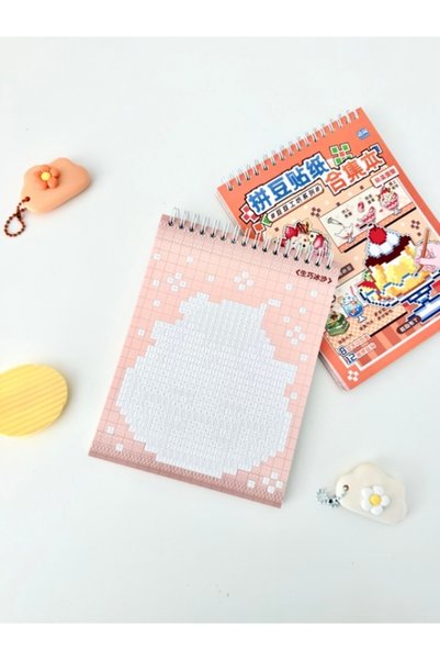 Kağıt Gemi Dükkan DIY Tatlı Temalı Piksel Mozaik 5481 Parça Renk Kodlamalı Aktivite Defteri/Etiket/Çıkartma