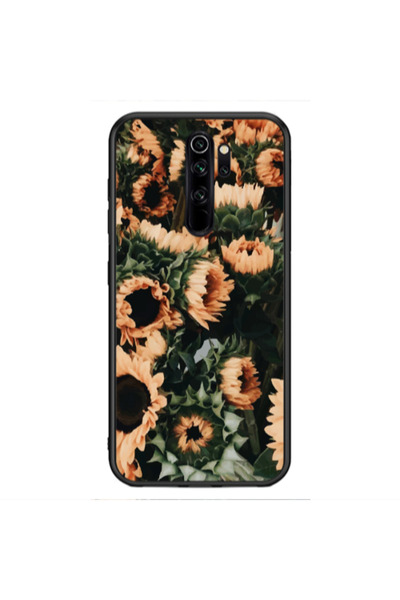 Other Xiaomi Redmi Note 8 Pro Sunflowers Black Glossy Θήκη