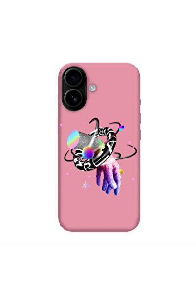 Other Apple Iphone 16 plus Y2k Pink Colored Silicone TPU Θήκη