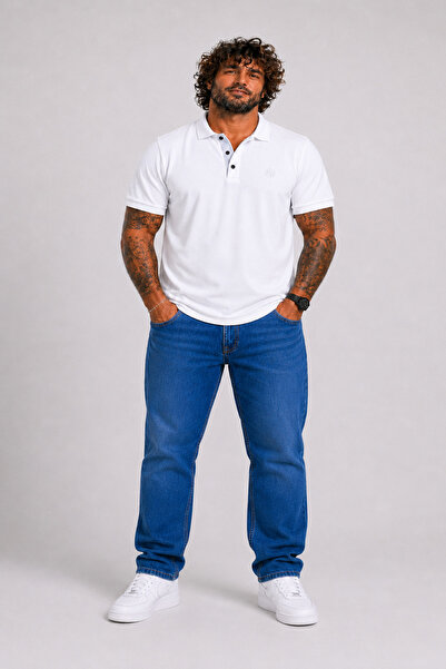 MocGrande Men's Large Size Single Jersey Polo T-Shirt Classic Embroidered 264...