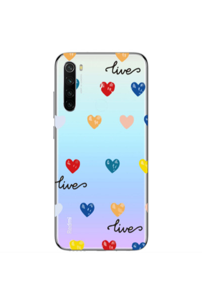 Other Xiaomi Redmi Note 8 Heart Lives Transparent Silicone TPU Θήκη