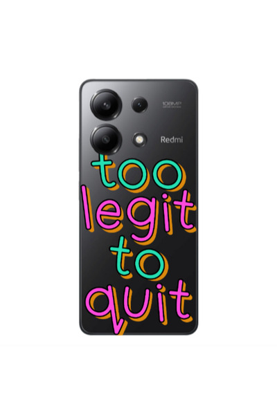Other Xiaomi Redmi Note 13 4G Too Legit To Quit Transparent Silicone TPU Θήκη