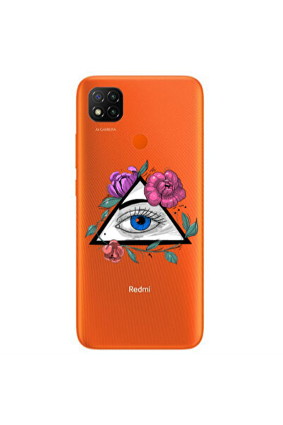 Other Xiaomi Redmi 9c Eye and flower Transparent Silicone TPU Θήκη