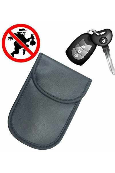 Hurtel Leatherette Car Key Cover Case for 14cmx10cm Black