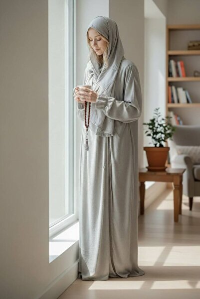 DREEM NEST Comfortable Cotton Women's Prayer Set - Loose Fit Prayer Abaya wit...