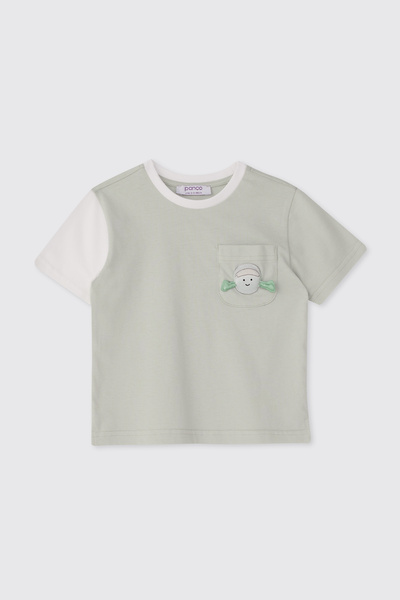 Panço Baby Boy Short Sleeve Mint T-Shirt