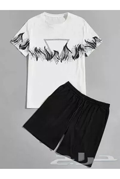 ship master Summer Collection New Arrival T-Shirt & Shorts Set Printed Patter...