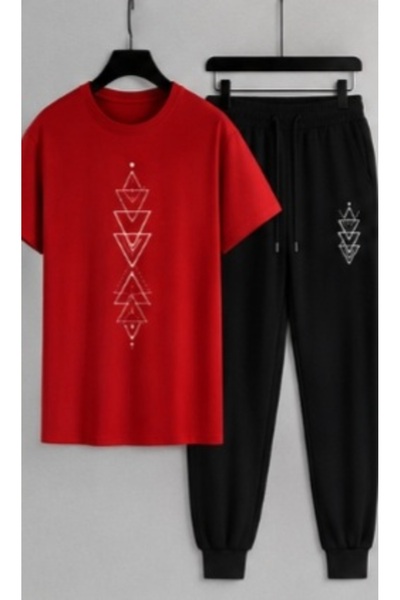 ship master Summer Collection New Arrival T-Shirt & Shorts Set Printed Patter...
